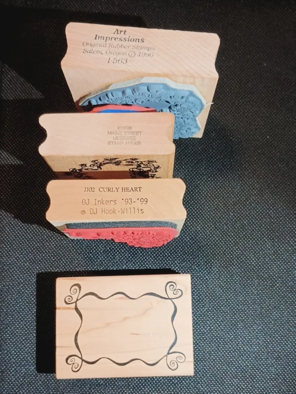 4 Heart Stamps